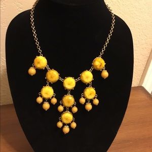 Gold-stone statement necklace
